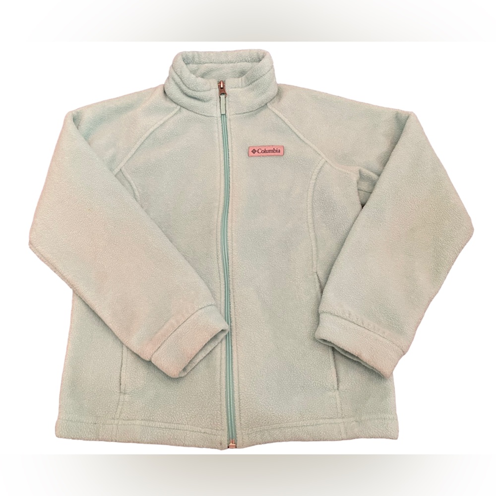 Columbia Fleece Zip-Up Jacket, Youth Size 10/12, Blue
